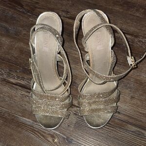 Glint Gold Strappy Sandals